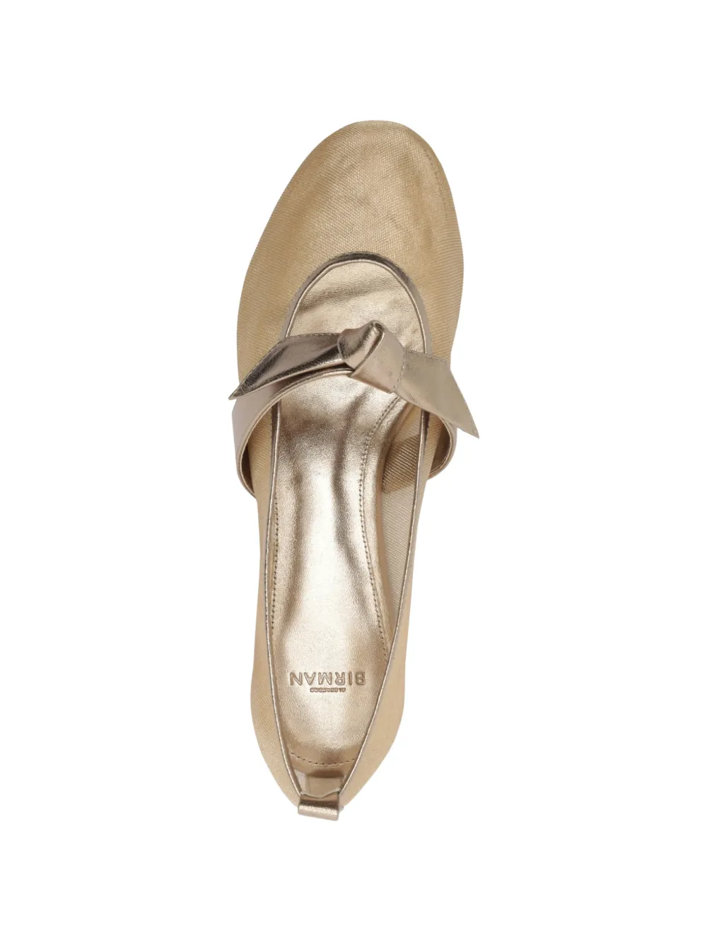 Alexandre Birman Clarita ballerina's met mesh Goud