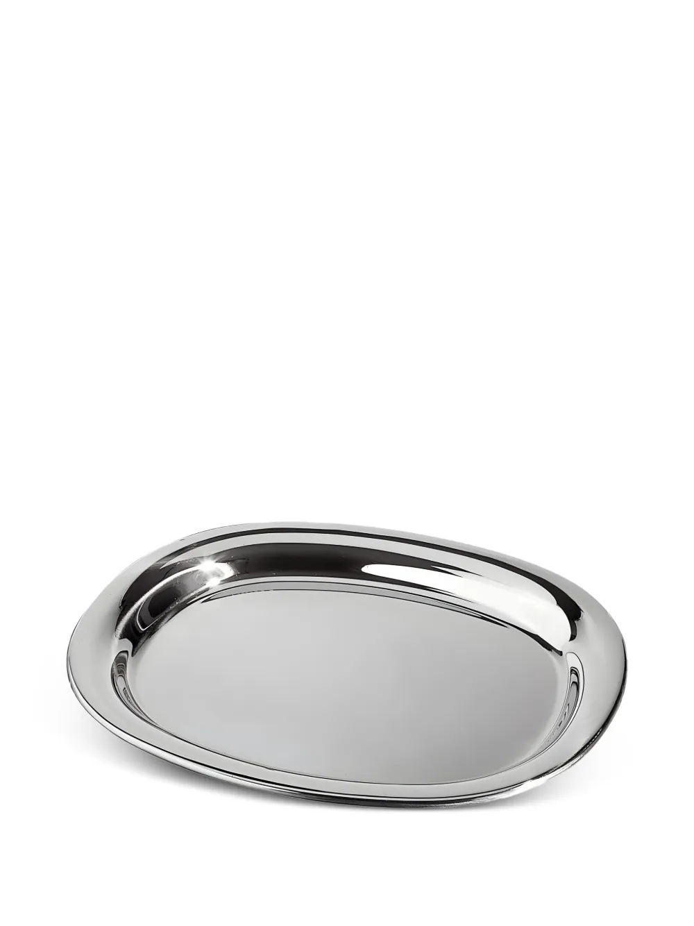 Alessi JM13 polished oval serving plate - Silber