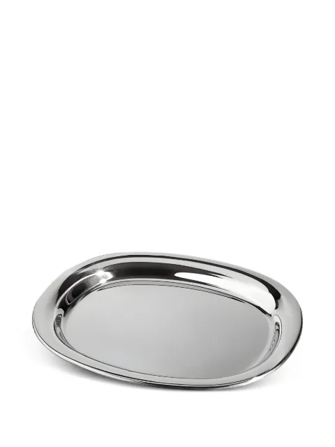 Alessi JM13 polished oval serving plate