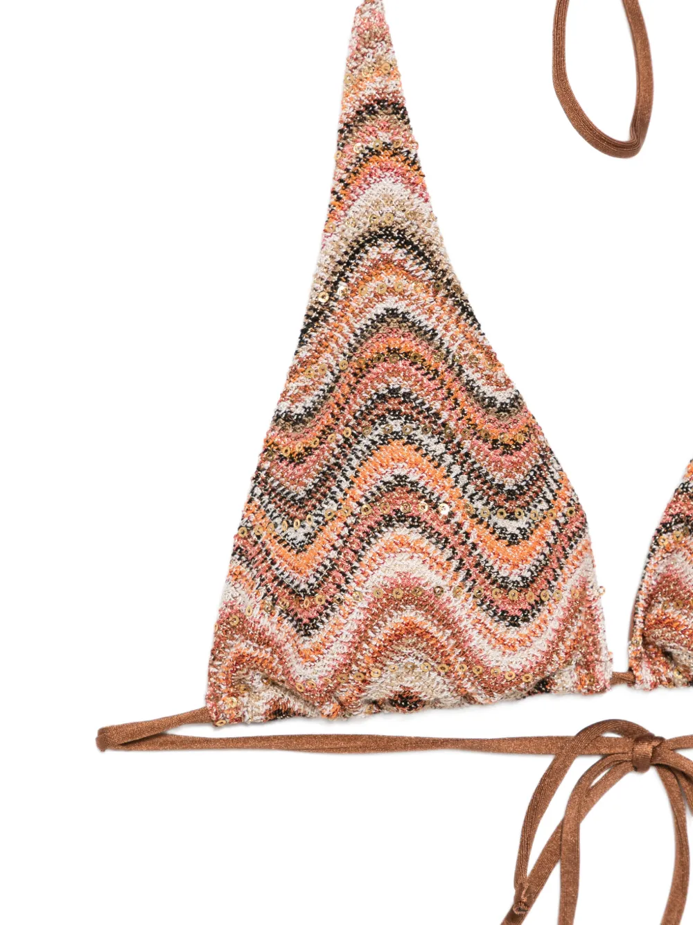 MC2 Saint Barth Naomi bikinislip met pailletten Beige