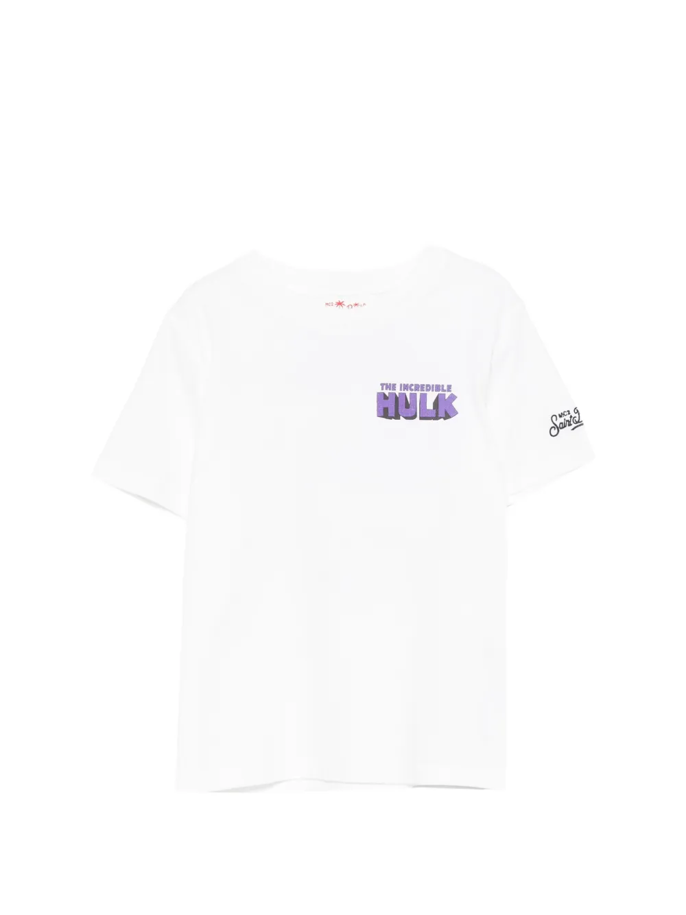 MC2 Saint Barth Kids Portland Junior T-shirt met grafische print Wit