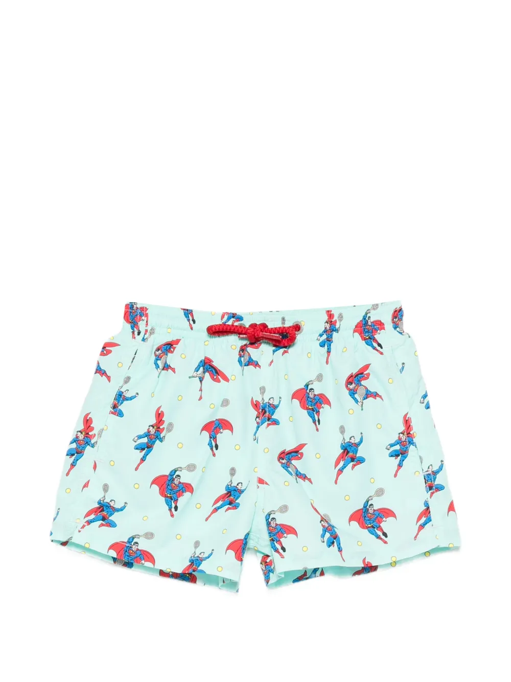 MC2 Saint Barth Kids x Super Jean Lighting zwembroek met trekkoord en print Blauw