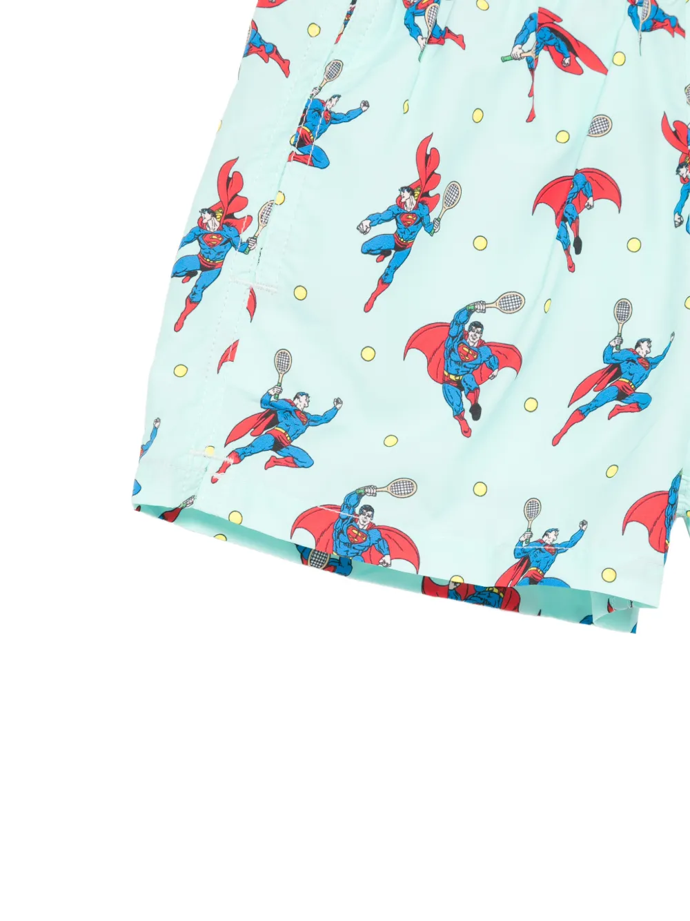 MC2 Saint Barth Kids x Superman Jean Lighting zwembroek met trekkoord en print Blauw