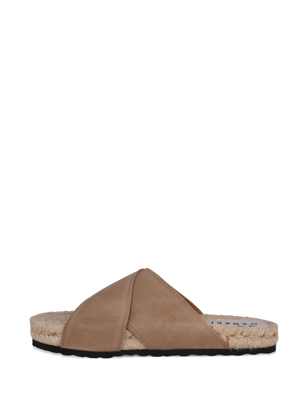 Manebi crossover-strap suede sandals Bruin