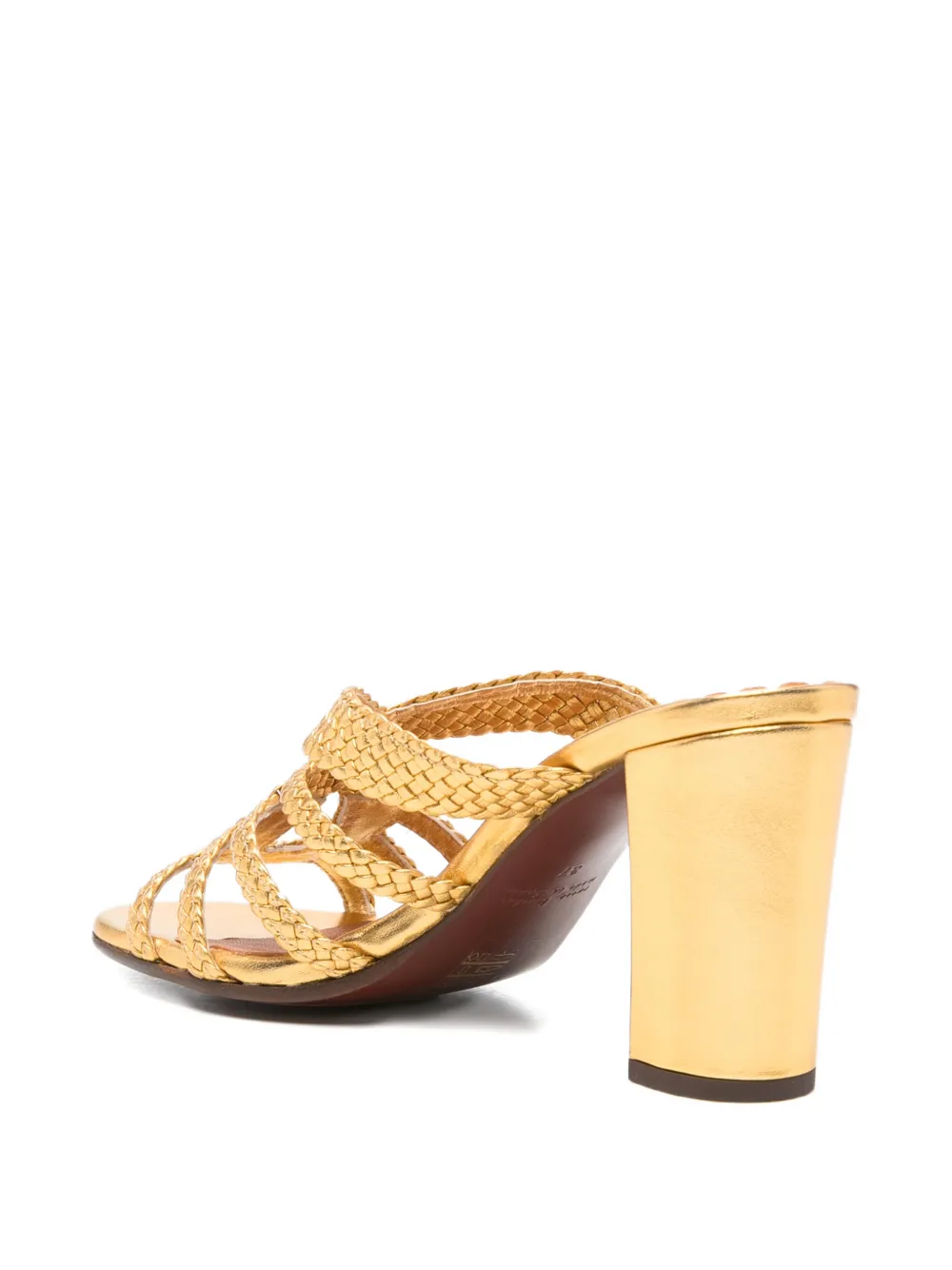 Chie Mihara Beloni woven metallic sandals Goud