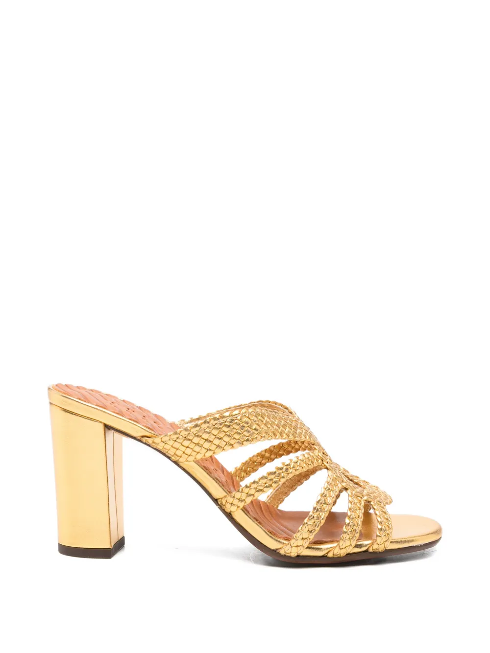 Chie Mihara Beloni woven metallic sandals Goud
