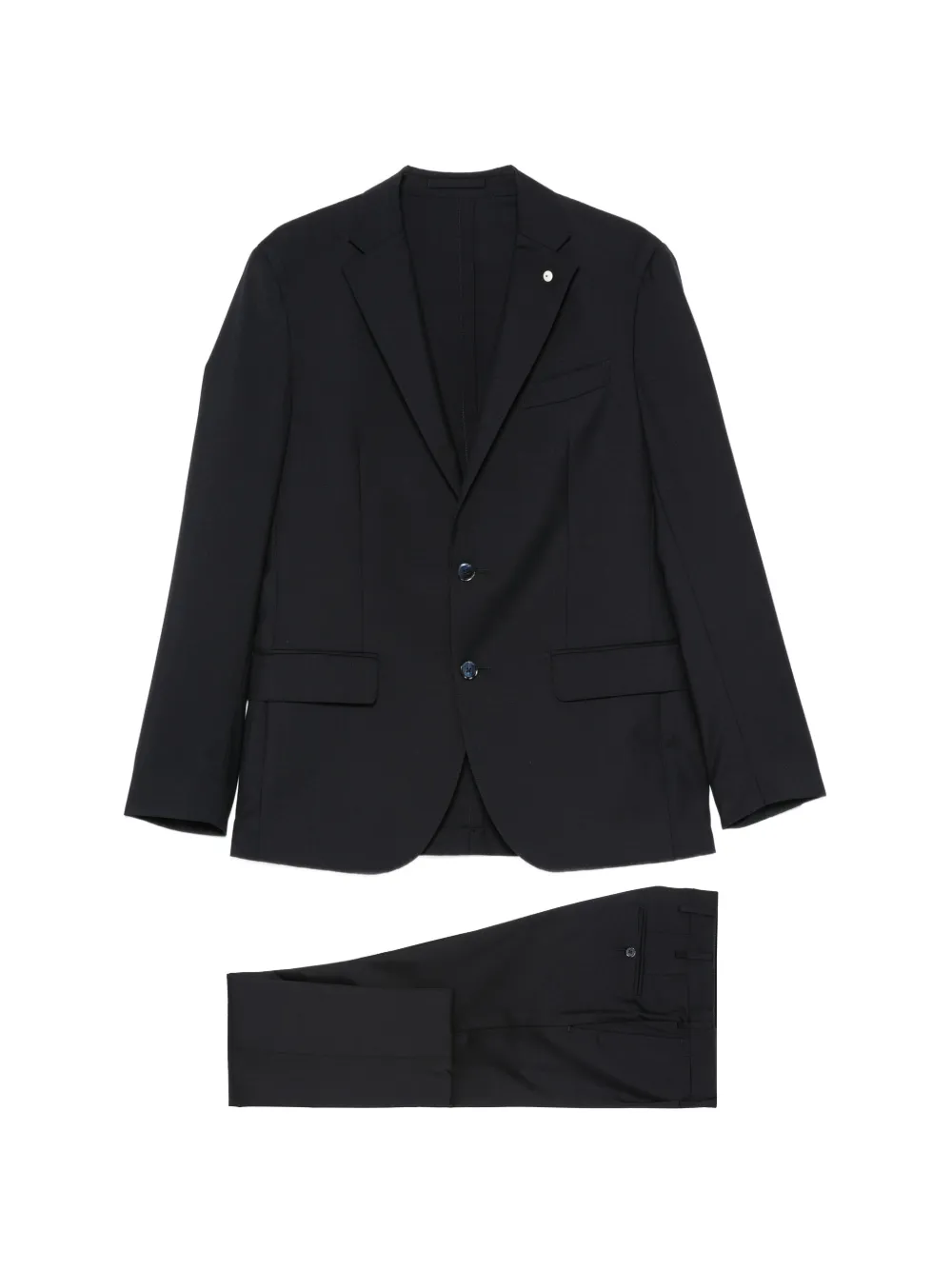 LUIGI BIANCHI MANTOVA single-breasted notched-lapels suit - Blu