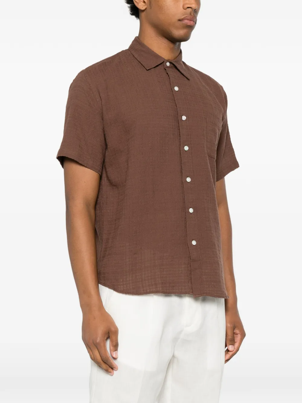 LA PAZ Button-down overhemd Bruin