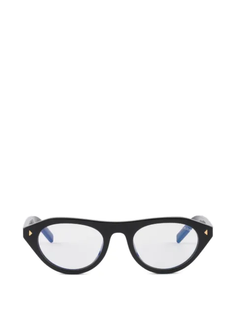 Prada Eyewear sunglasses with the iconic metal plaque