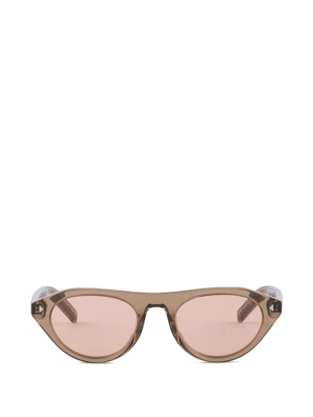 Prada Eyewear Occhiali da sole Prada con placca metallica - Marrone