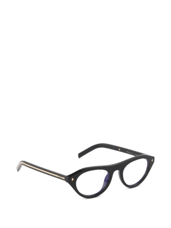Prada Eyewear ロゴプレート サングラス | ブラック | FARFETCH JP
