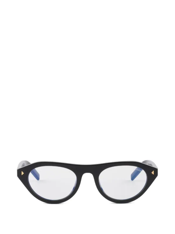 Prada Eyewear ロゴプレート サングラス | ブラック | FARFETCH JP