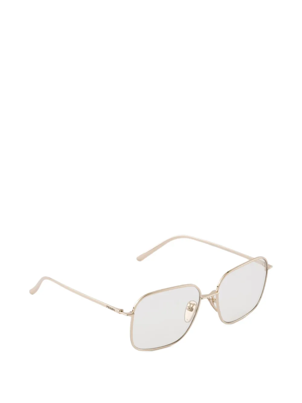 Prada Eyewear Zonnebril met vierkant montuur Goud
