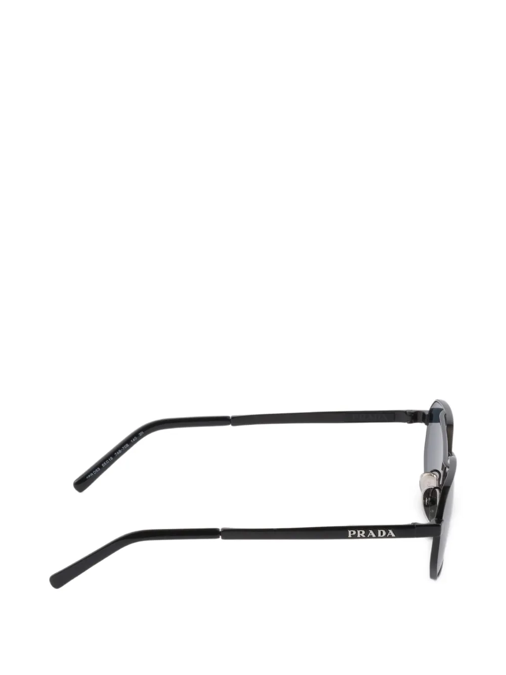 Prada Eyewear Zonnebril met logo Zwart