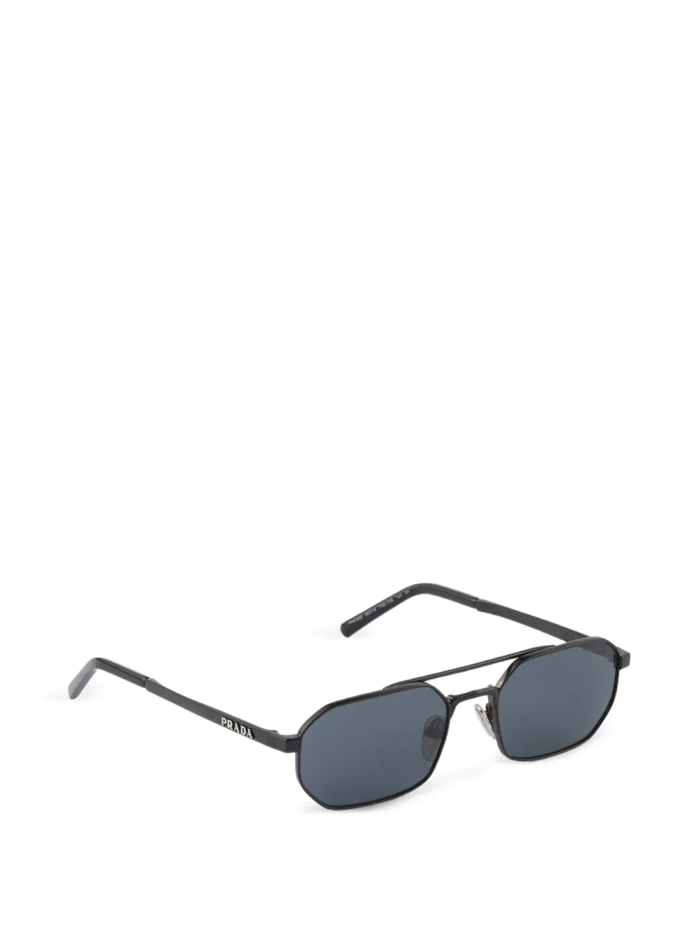 Prada Eyewear Zonnebril met logo Zwart