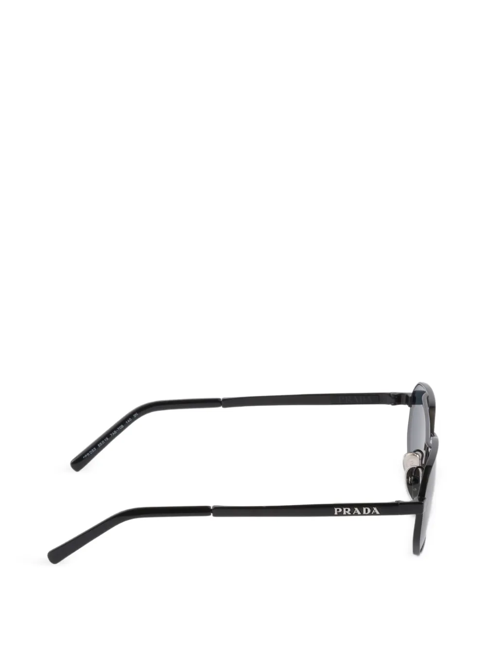 Prada Eyewear Zonnebril met logo Zwart