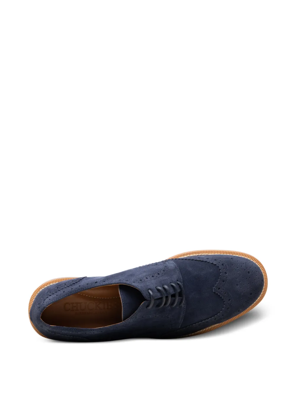 CHUCKIES Suède brogues Blauw