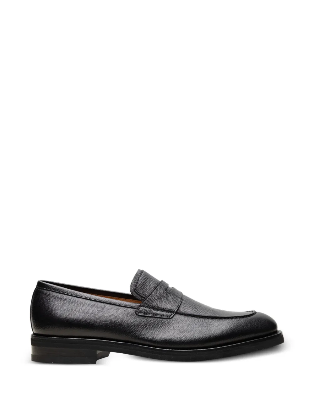 Ferragamo leather loafers - Nero