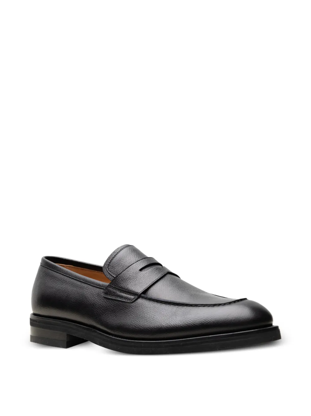 Ferragamo Leren loafers Zwart