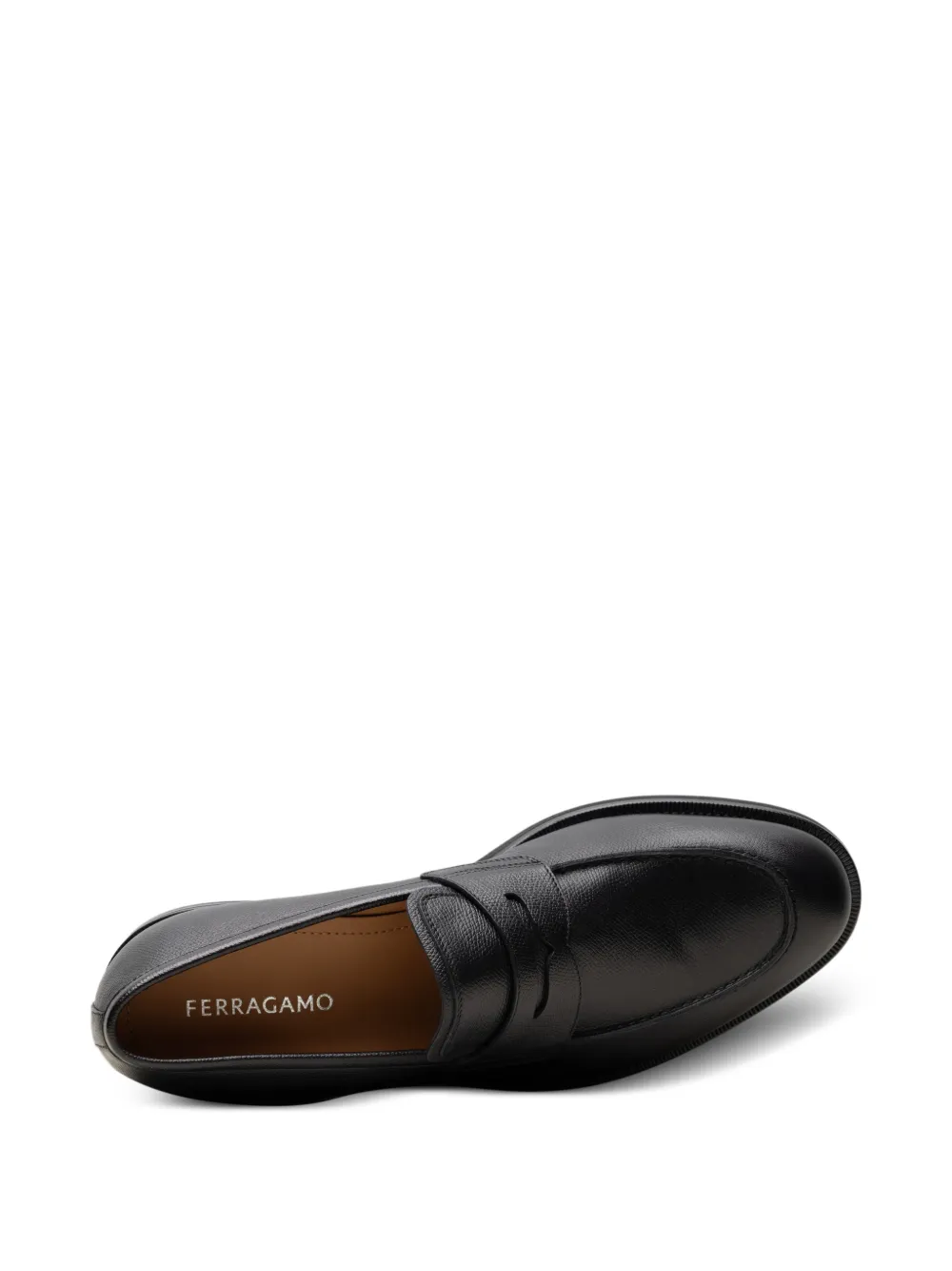 Ferragamo Leren loafers Zwart