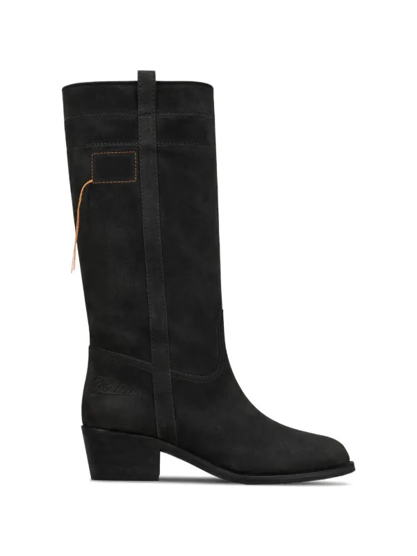 Fortela Campero Suede Boots in Black