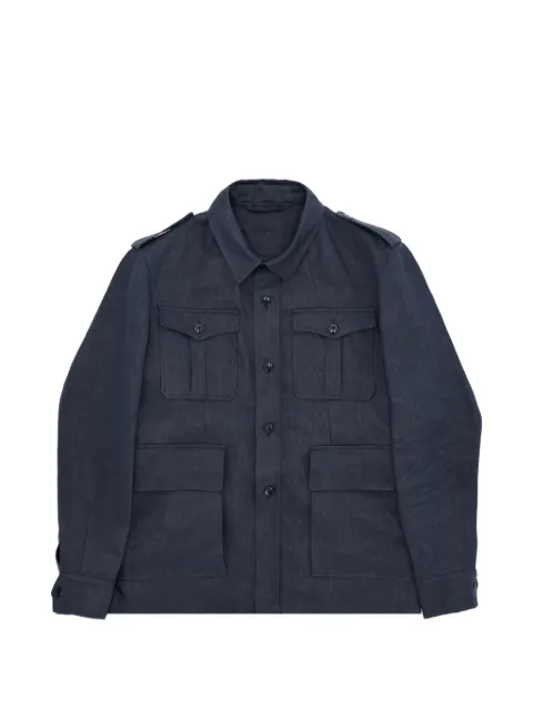 Fortela Owen linen safari shirt jacket