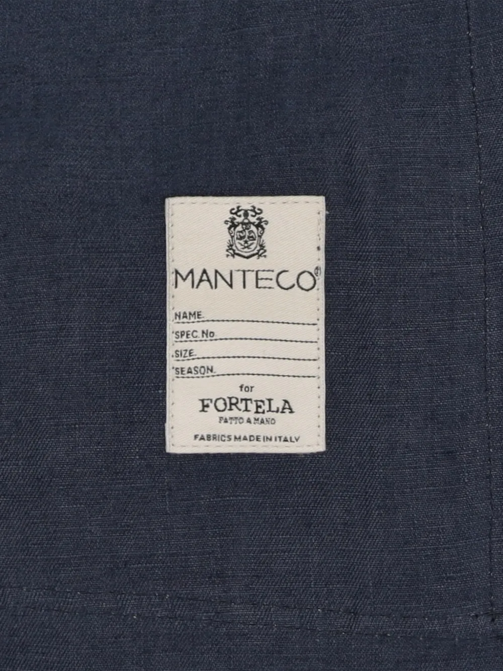 Fortela Owen linnen safari shirtjack Blauw