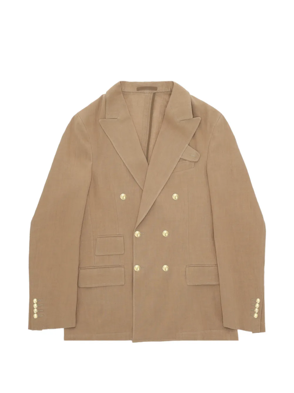 Fortela Travel double-breasted blazer - Nude