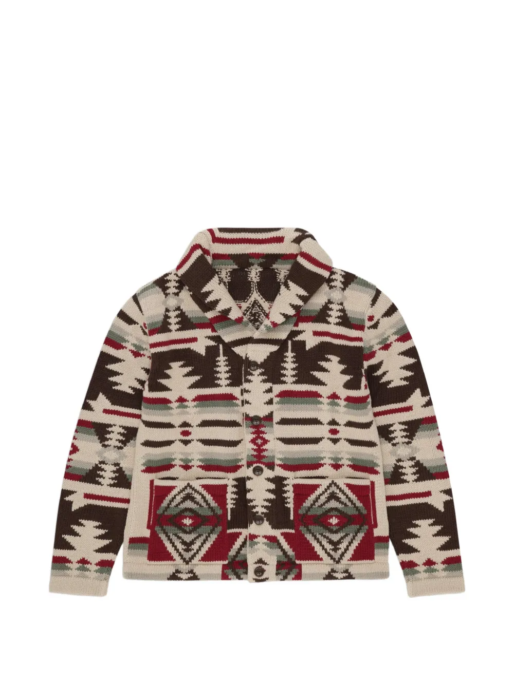 Fortela Wyoming Navajo-design cardigan - Toni neutri
