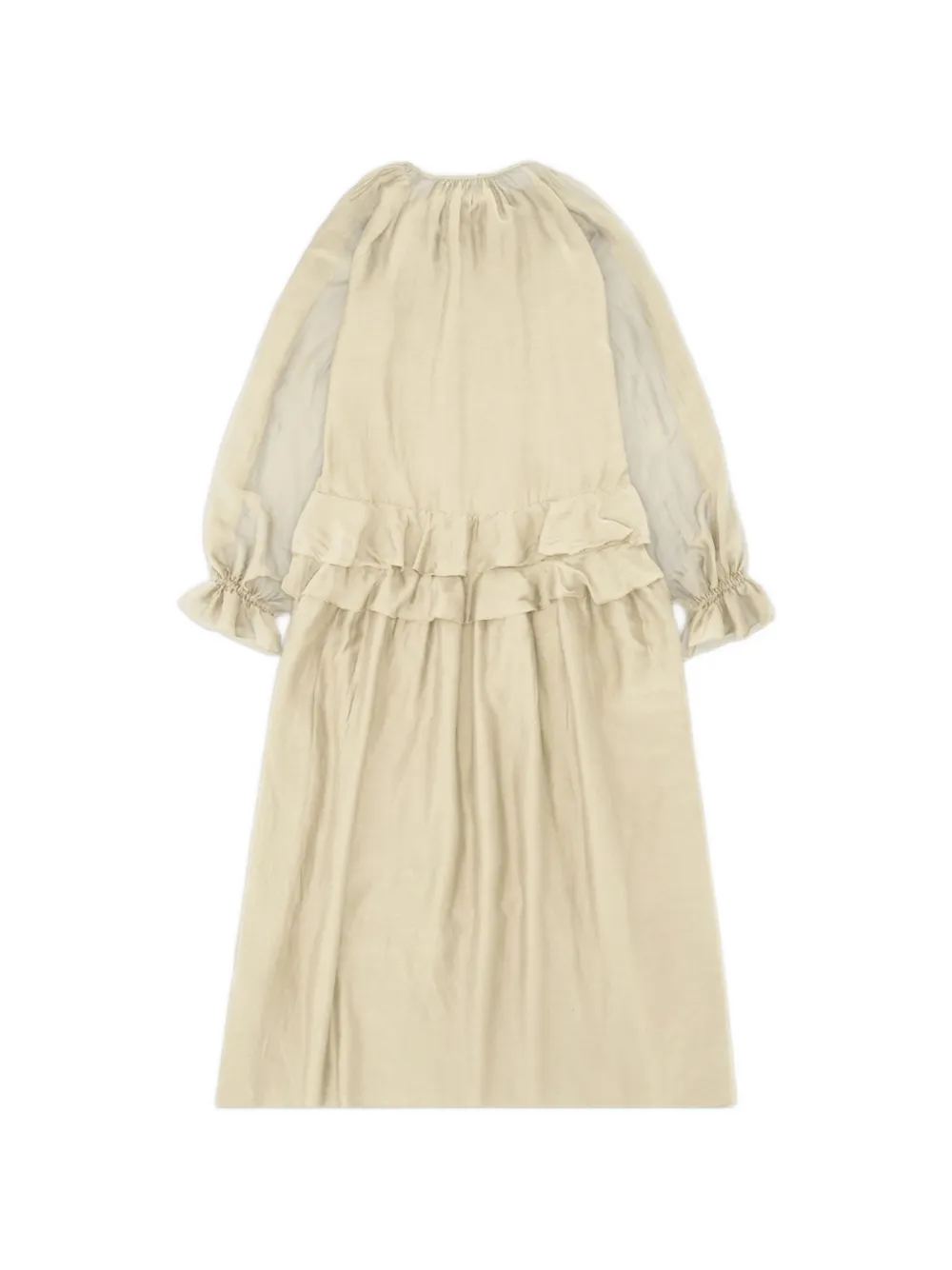 Fortela Ange Ruffled Dress in Neutrals, view 2