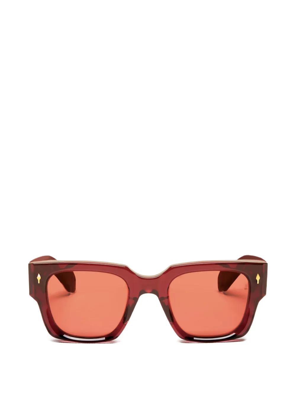 Fortela Enzo square-frame sunglasses - Rosso