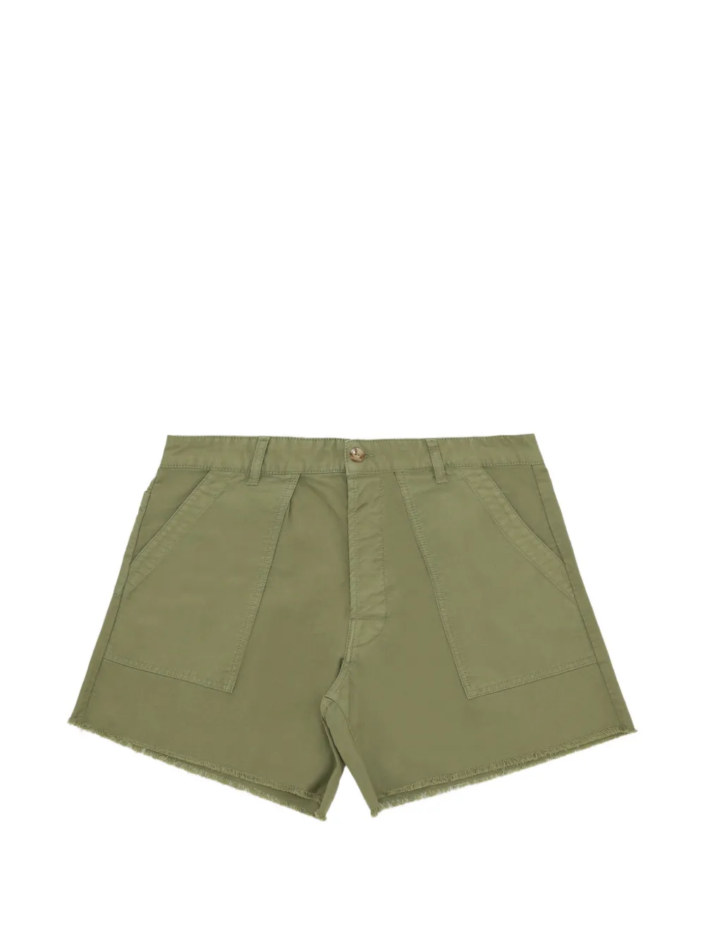 Fortela Colonel raw-edge shorts - Verde