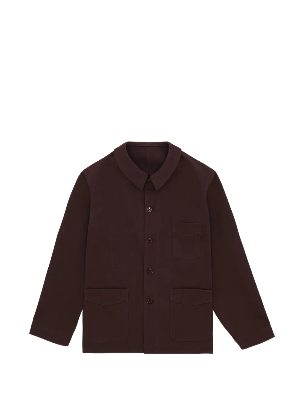 Fortela Boulevard patch-pocket shirt jacket - Braun