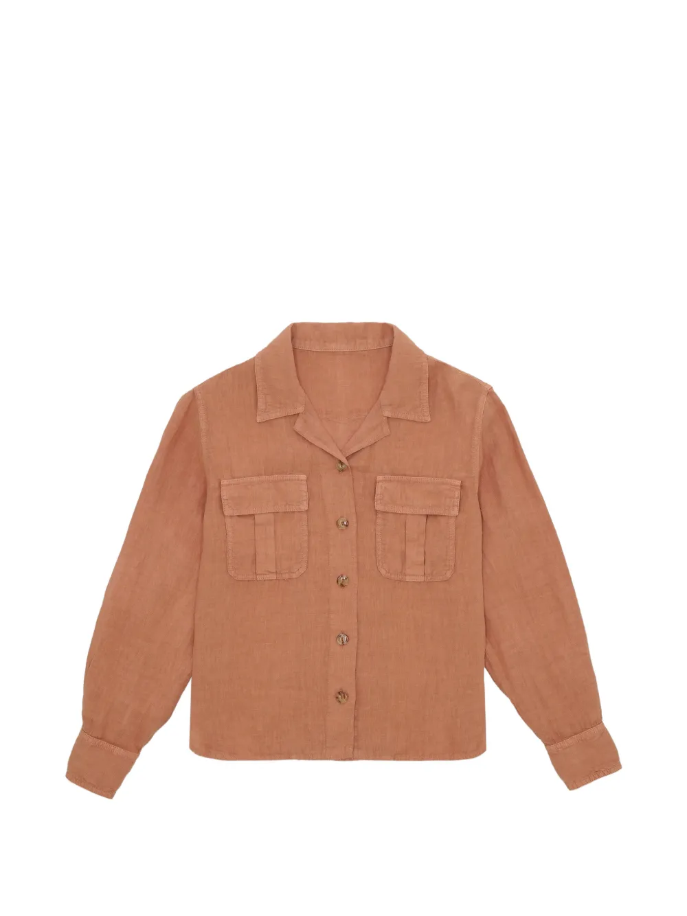 Fortela Bia linen shirt - Marrone