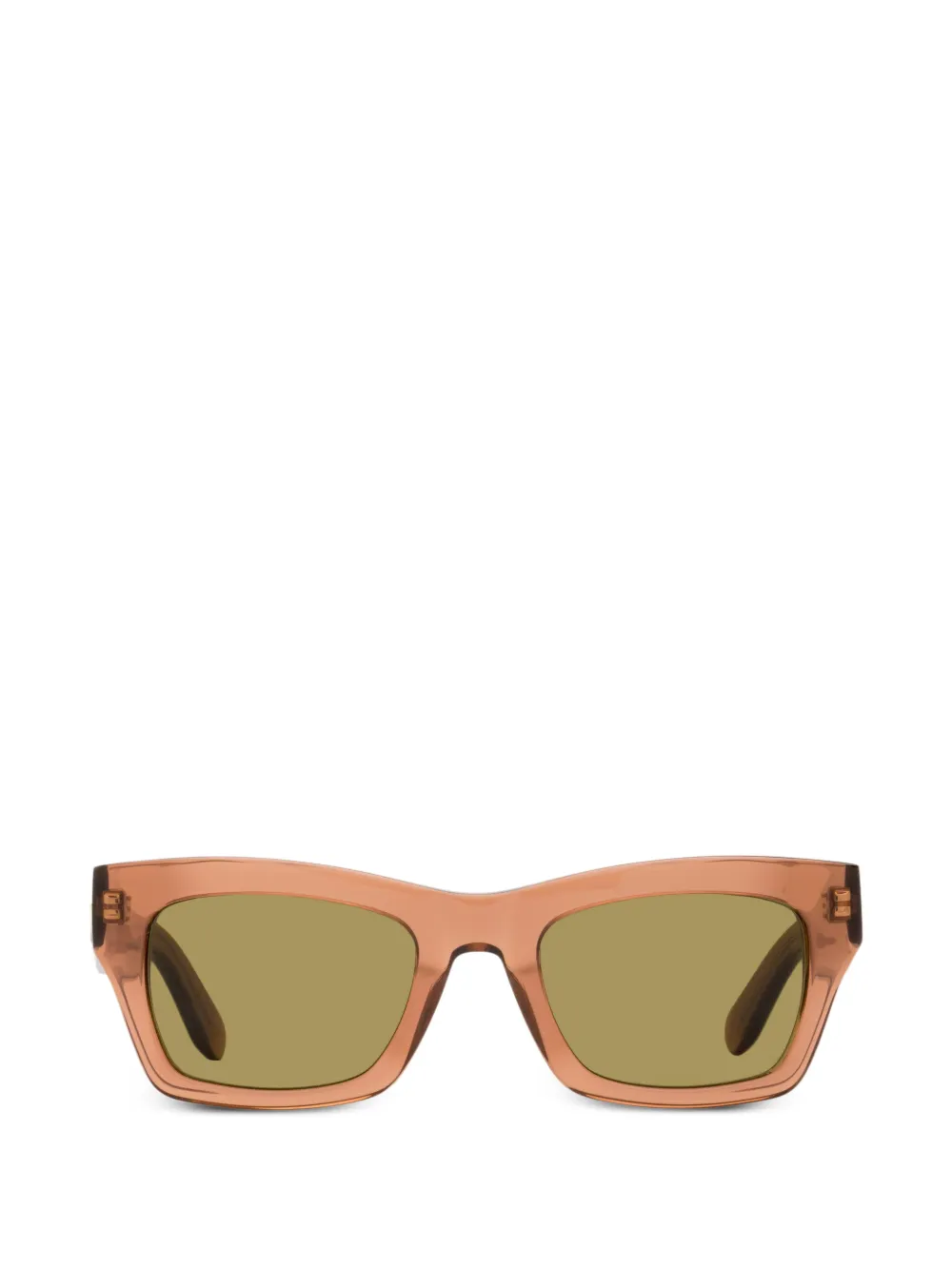 Ferragamo Eyewear rectangle-frame sunglasses - Arancione