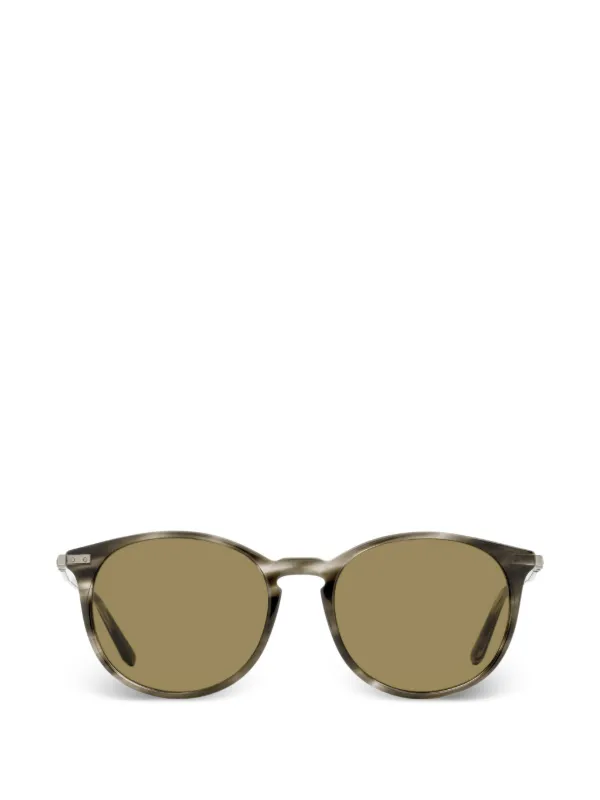 Ferragamo Eyewear 911 ラウンドフレーム サングラス | ブラウン