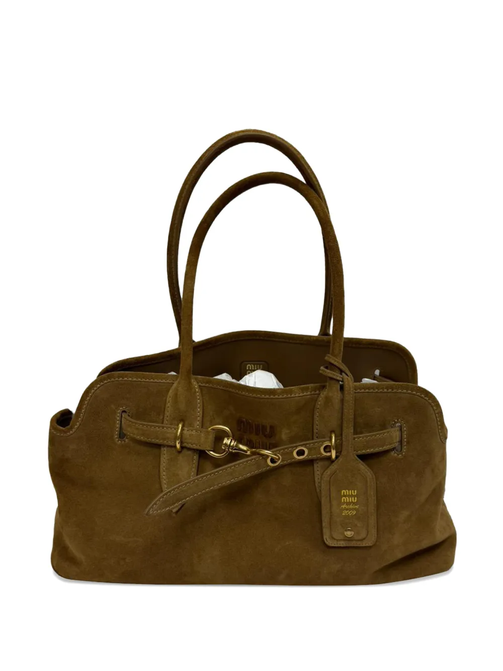 Miu Miu Pre-Owned Aventure shoulder bag - Braun