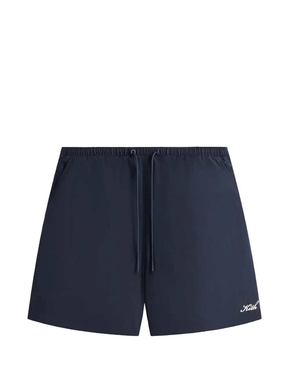 KITH logo-embroidered swim shorts - Blu