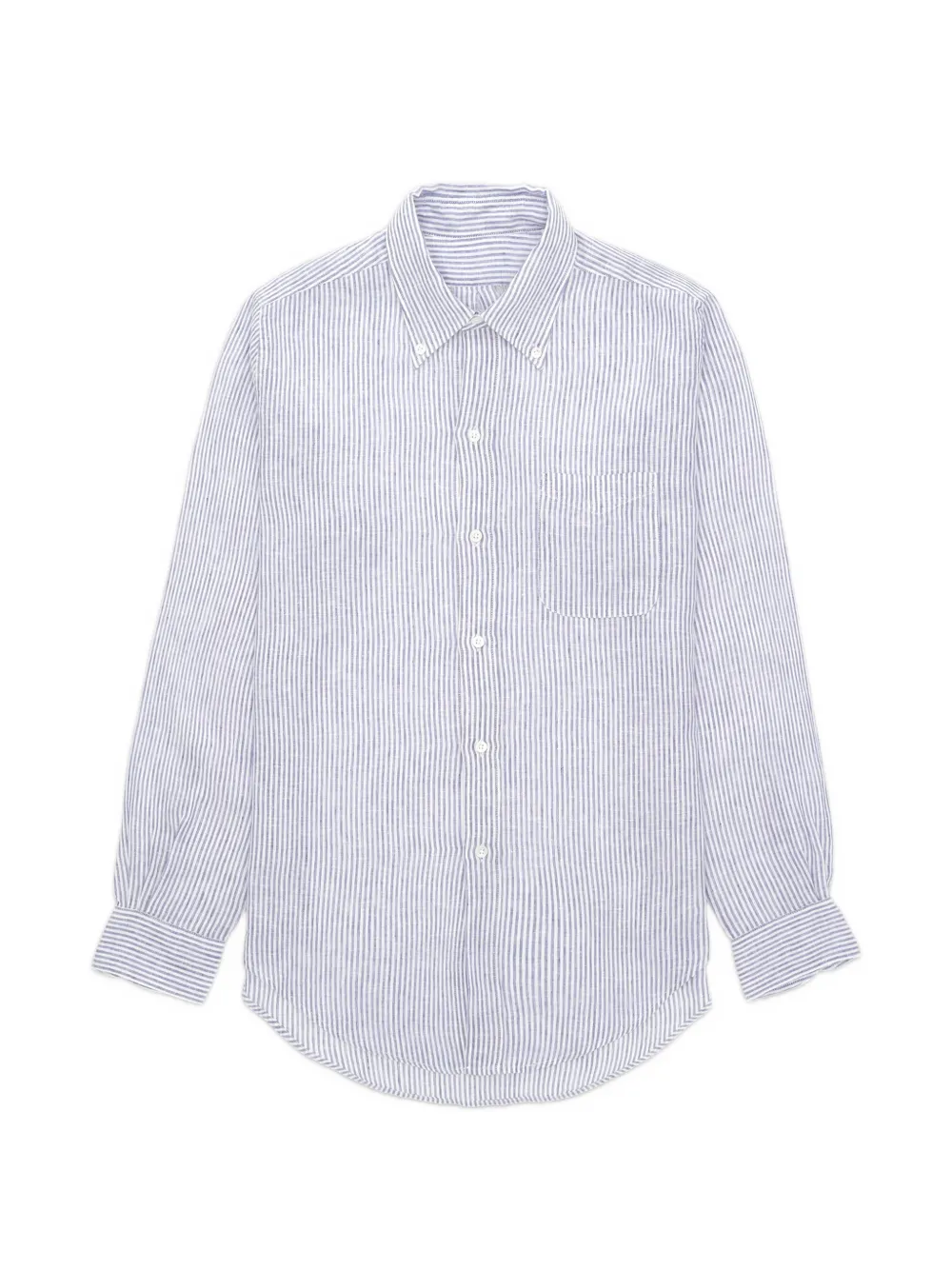 Fortela King striped linen shirt - Blu