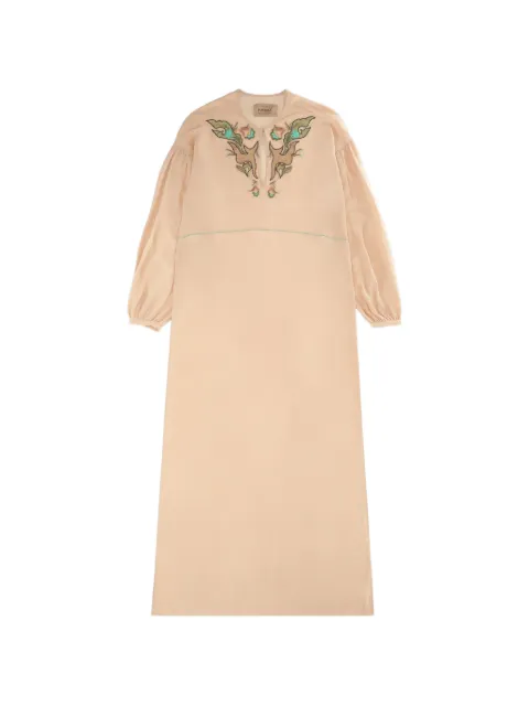 Fortela Allegra embroidered silk dress
