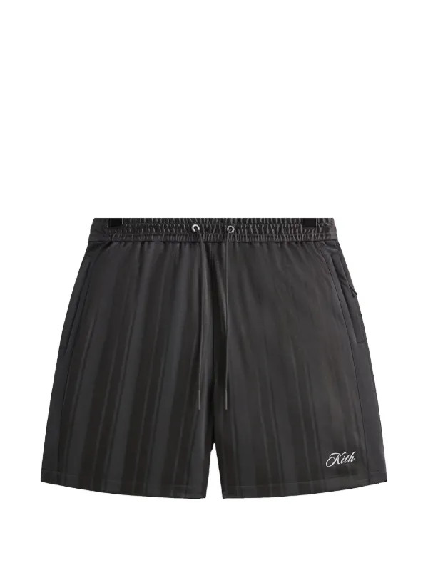 Kith ショートパンツ ブラック Lサイズ KITH ストライプ ショートパンツ | ブラック | FARFETCH JP