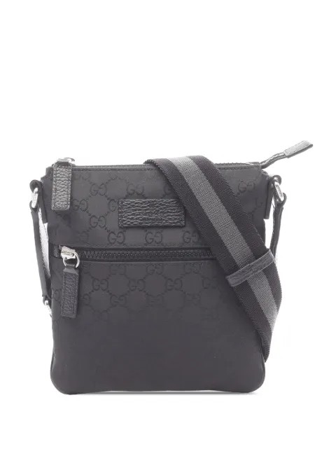 Gucci Pre-Owned bandolera de nylon con logo GG y tribanda Web 2000-2015