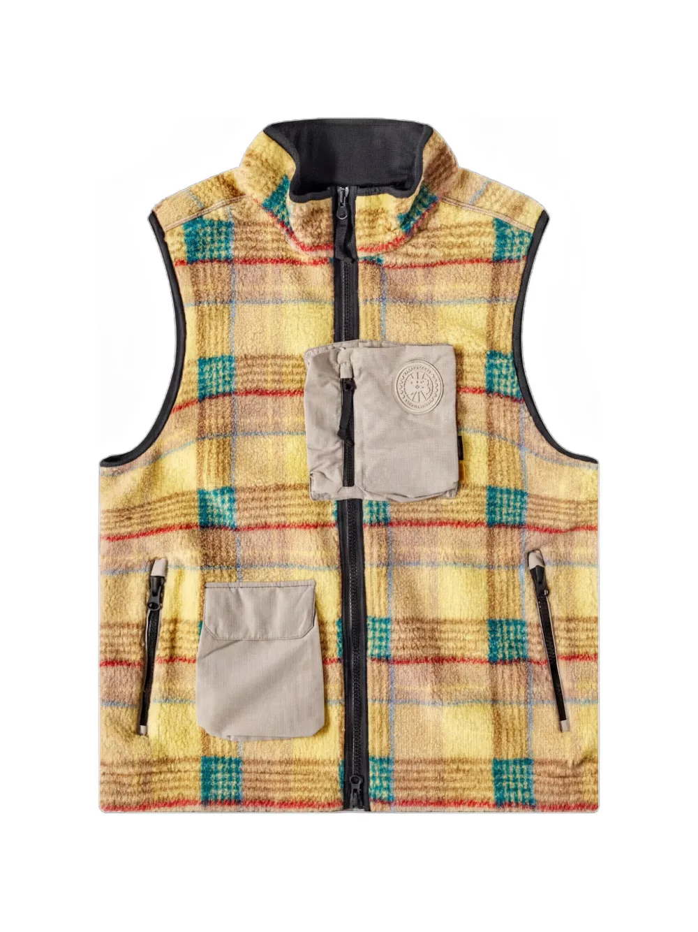 Canada Goose Legion check fleece vest - Yellow