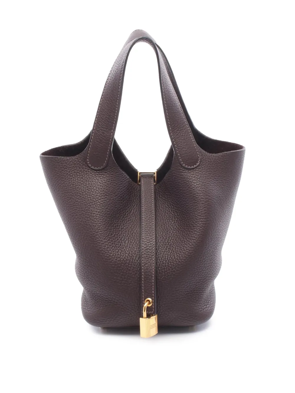 Hermès Pre-Owned 2021 Clemence Picotin Lock 18 handbag - Brown