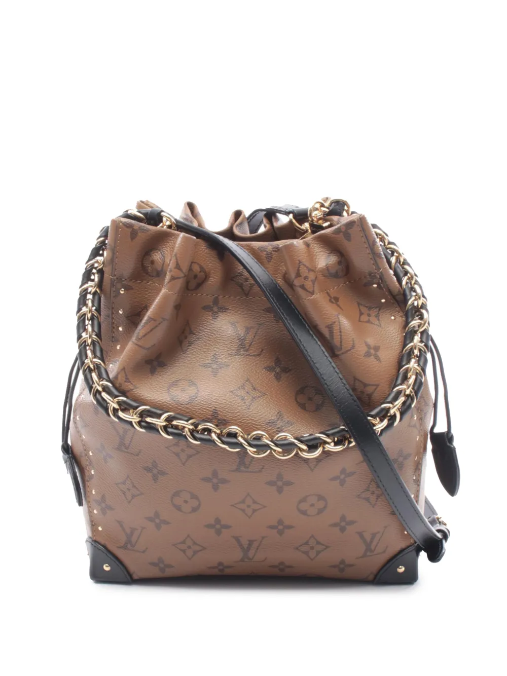Louis Vuitton Pre-Owned 2021-2026 Monogram Reverse Noe Trunk bucket bag - Braun