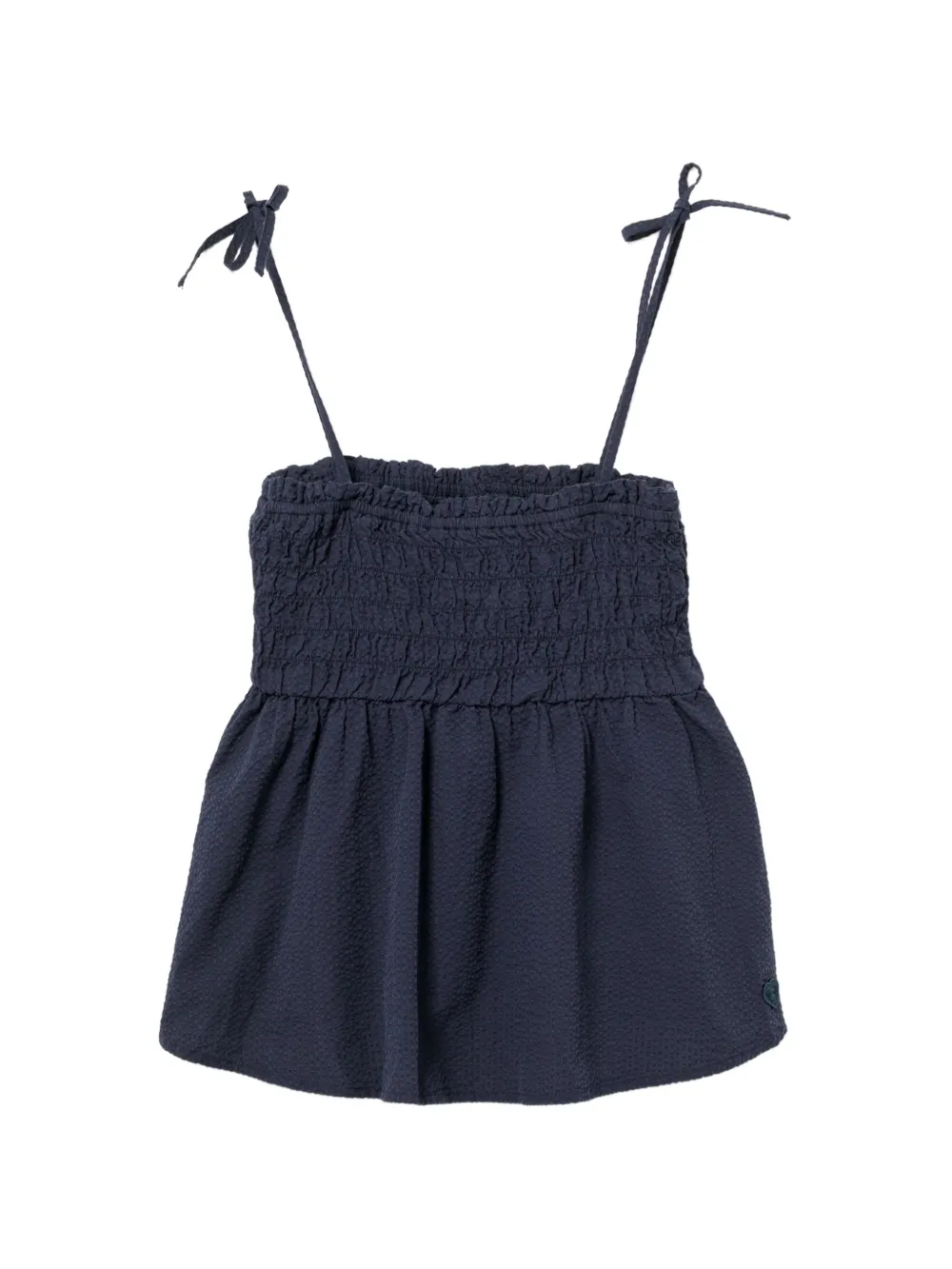APEE™ by *A BATHING APE® shirred-bodice peplum top