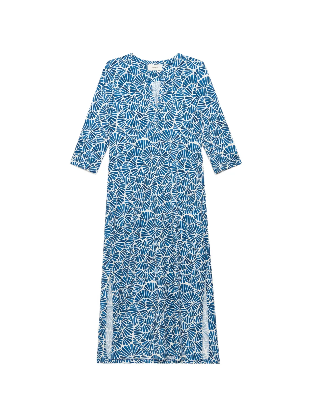 MALIPARMI shell-print midi dress - Blu