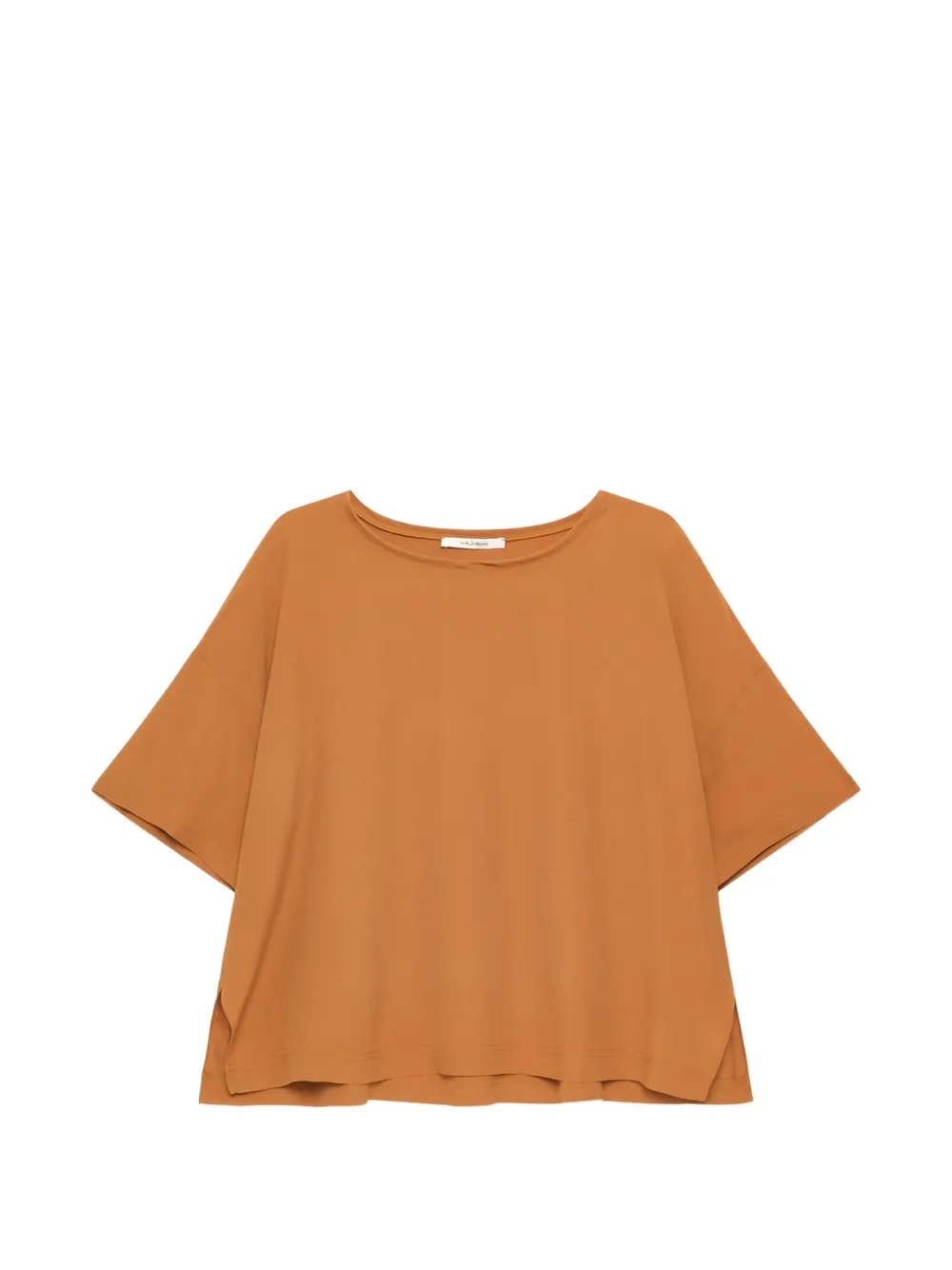 MALIPARMI fluid crepe T-shirt - Marrone
