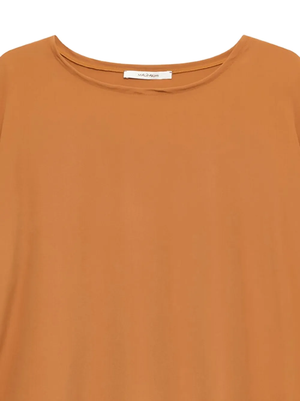MALIPARMI Fluid crêpe T-shirt Bruin
