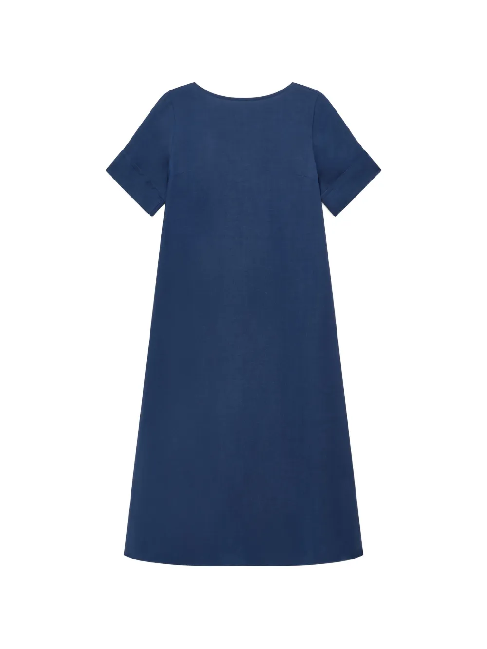 MALIPARMI Timeless bateau-neck V-back dress - Blu